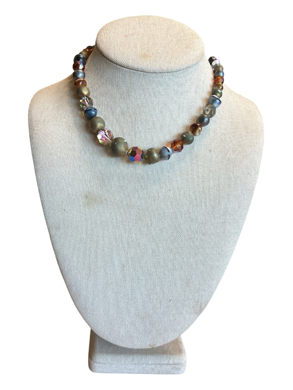 Vintage Laguna Multicolor Beaded Statement Necklace